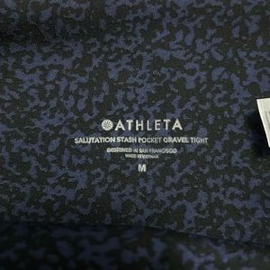 Athleta Womens Salutation Stash Pocket II Gravel 7/8 Tight